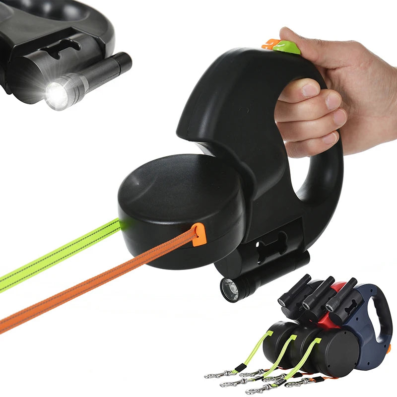 Unleash Adventures with the 3M Retractable Reflective Dog Leash - Perfect for Small Dogs!