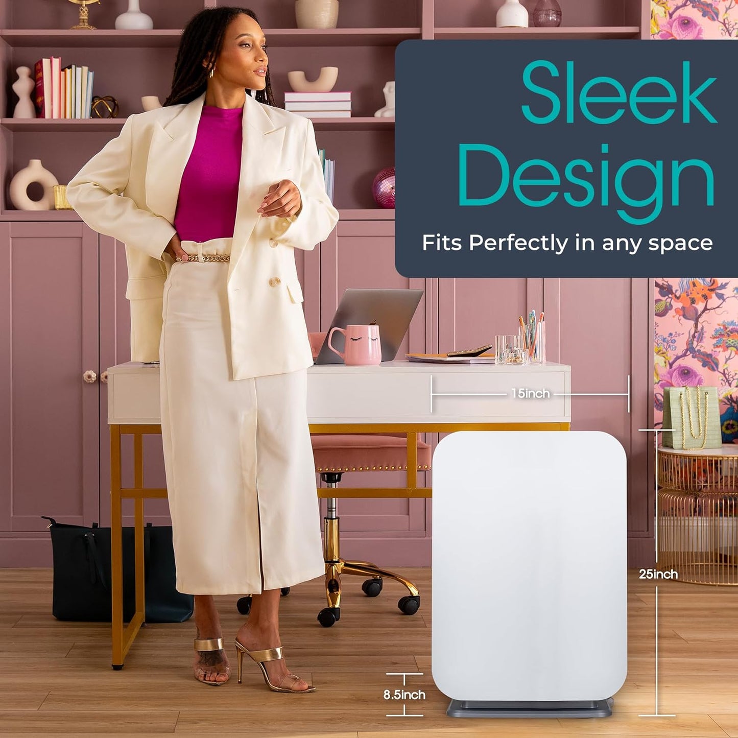 Breathe Easy with the Powerful Breathesmart Flex HEPA Air Purifier β Captures Dust, Mold, and Smoke for a Healthier Home!