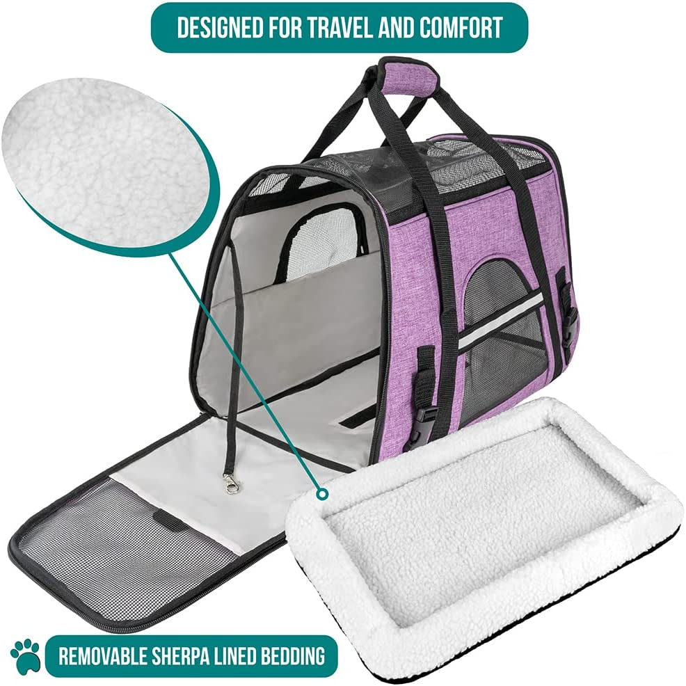 Travel in Comfort and Style: Airline Approved Pet Carrier for Cats & Small Dogs - Perfect for Your Adventures! 🐾✈️