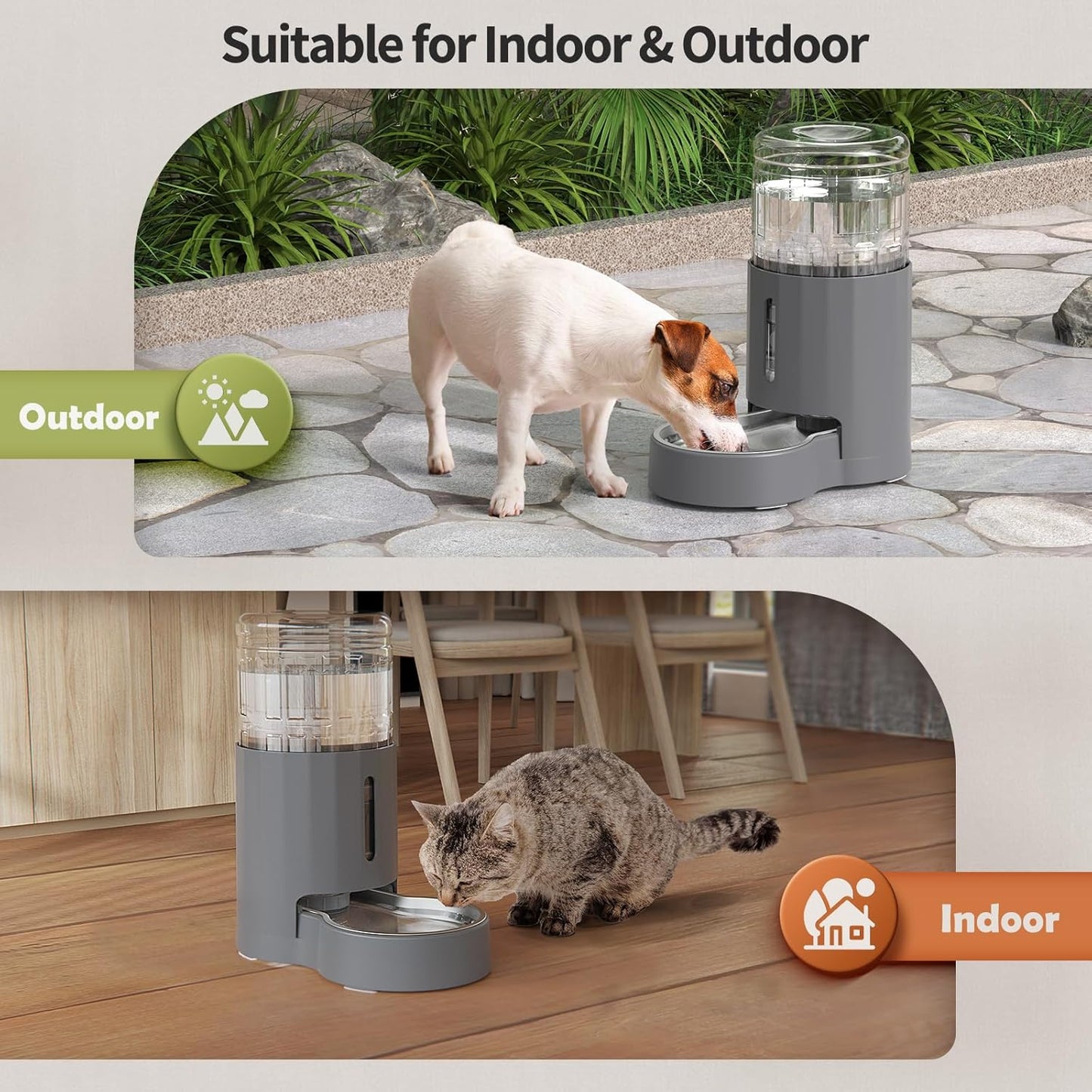 Revolutionary Automatic Cat Water Dispenser with Stainless Steel Bowl – Keep Your Pets Hydrated with Large 4L Capacity!