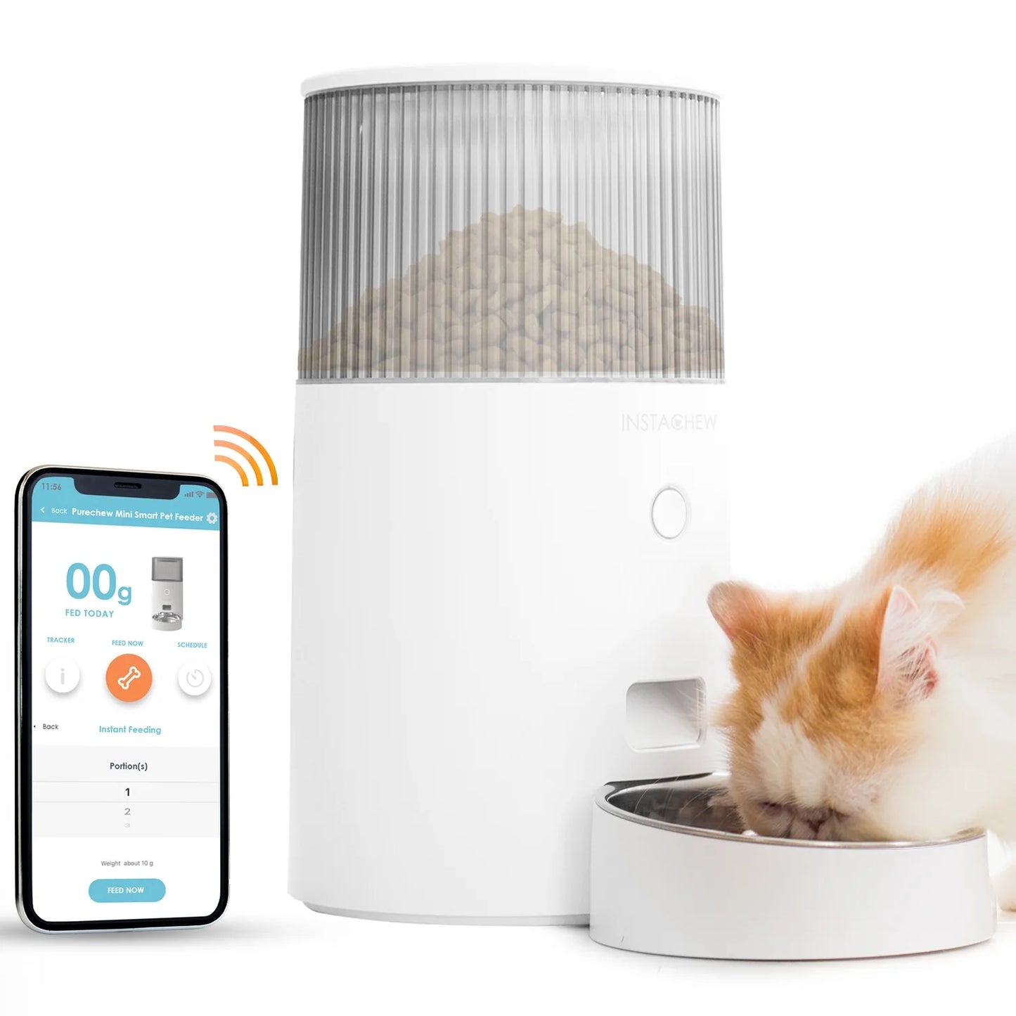 Revolutionize Your Pet's Mealtime with the Purechew Mini Automatic Smart Feeder – Perfect for Cats and Dogs!