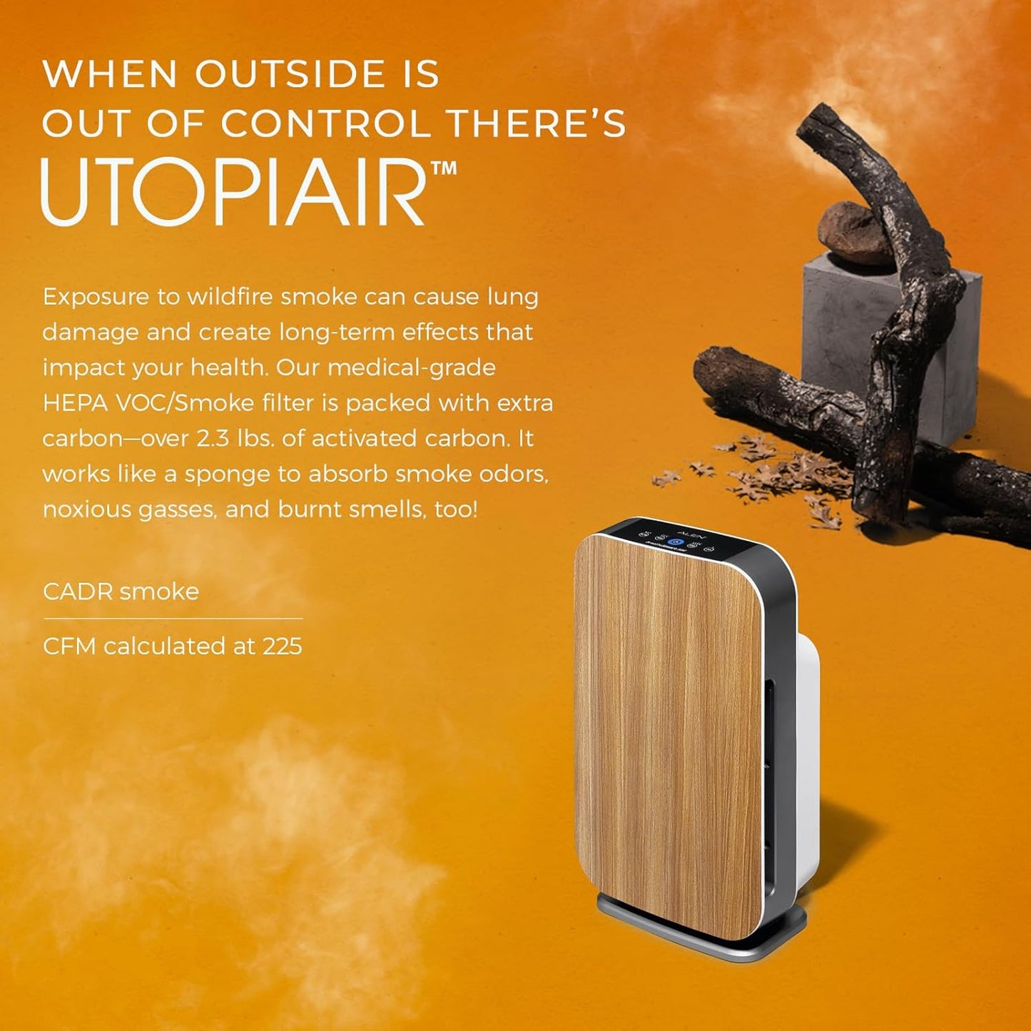 Breathe Easy with the Powerful Breathesmart Flex HEPA Air Purifier β Captures Dust, Mold, and Smoke for a Healthier Home!