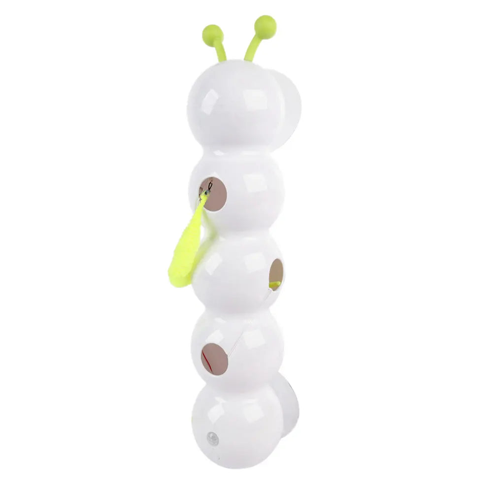 Exciting Caterpillar Teasing Cat Toy - Motion Activated and Rechargeable for Playful Indoor Cats