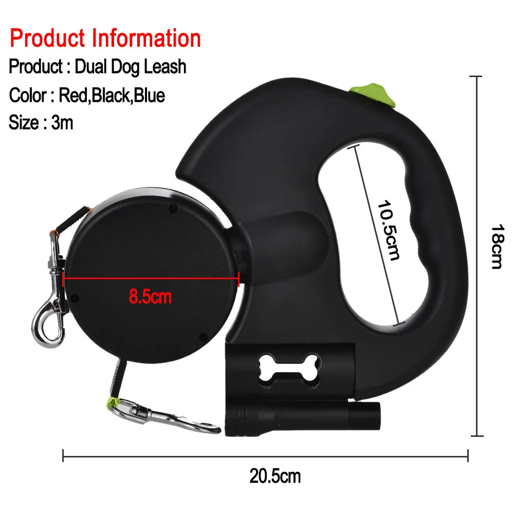 Unleash Adventures with the 3M Retractable Reflective Dog Leash - Perfect for Small Dogs!