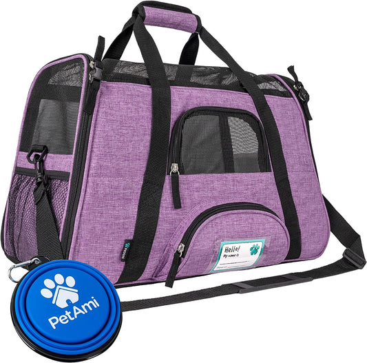 Travel in Comfort and Style: Airline Approved Pet Carrier for Cats & Small Dogs - Perfect for Your Adventures! 🐾✈️
