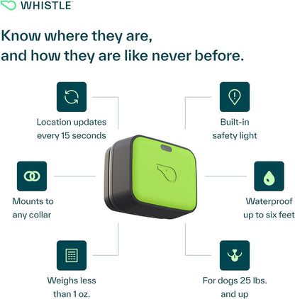Unleash Adventure with the GO Explore Health + GPS Tracker for Pets – Green Edition (100-04202-00)