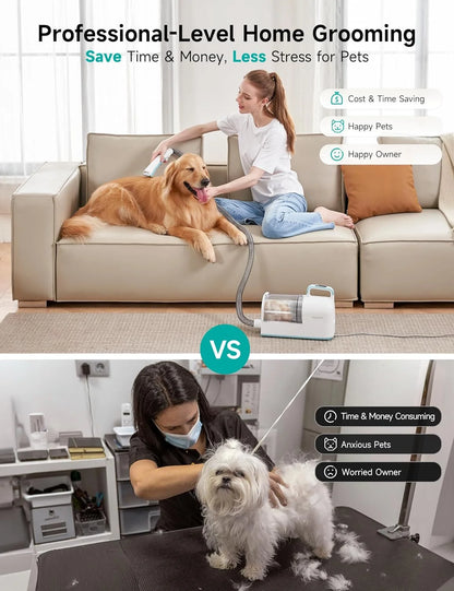 Transform Your Pet Grooming Routine with the HiCOZY Dog Grooming Kit - The Ultimate Hair Vacuum Solution!
