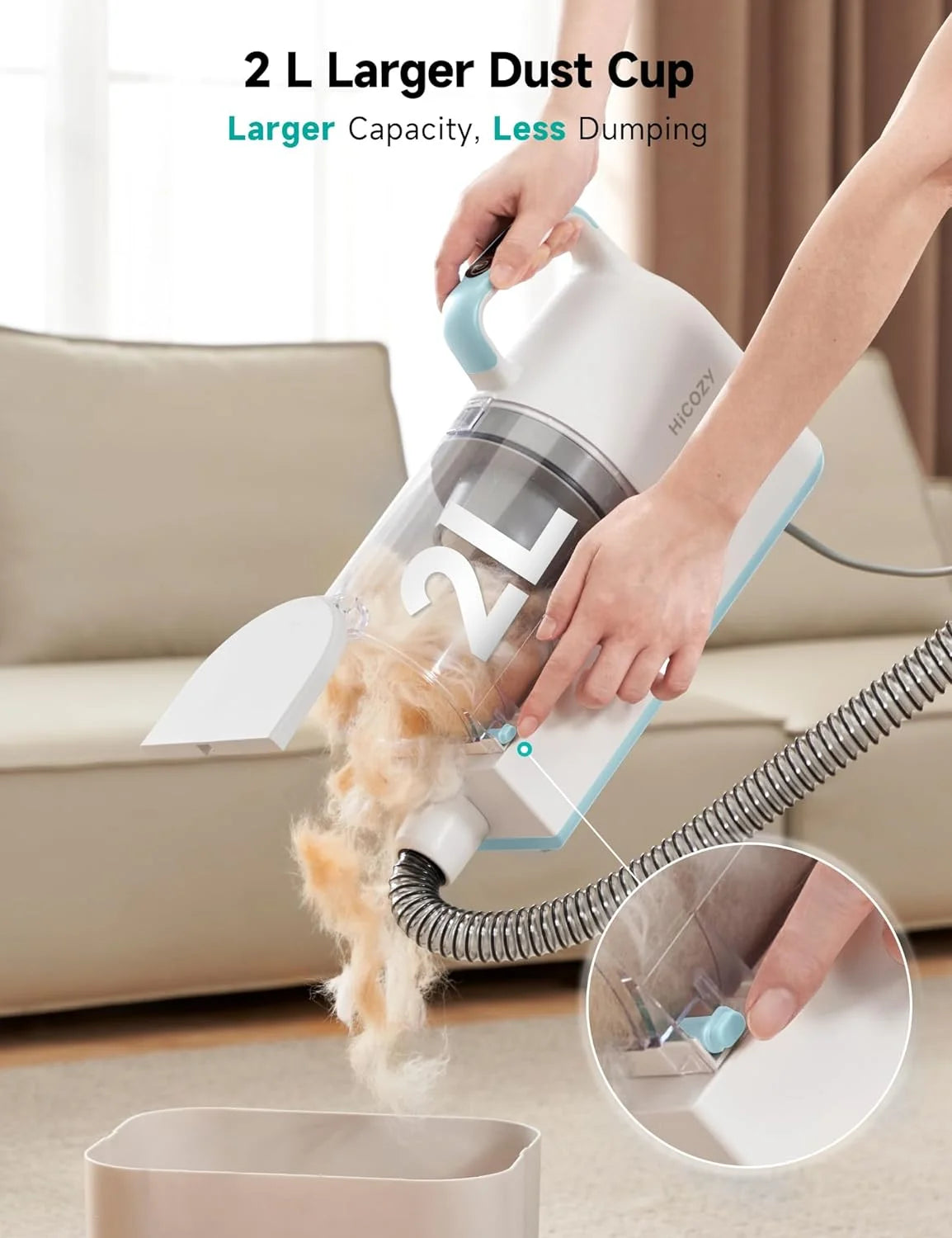 Transform Your Pet Grooming Routine with the HiCOZY Dog Grooming Kit - The Ultimate Hair Vacuum Solution!