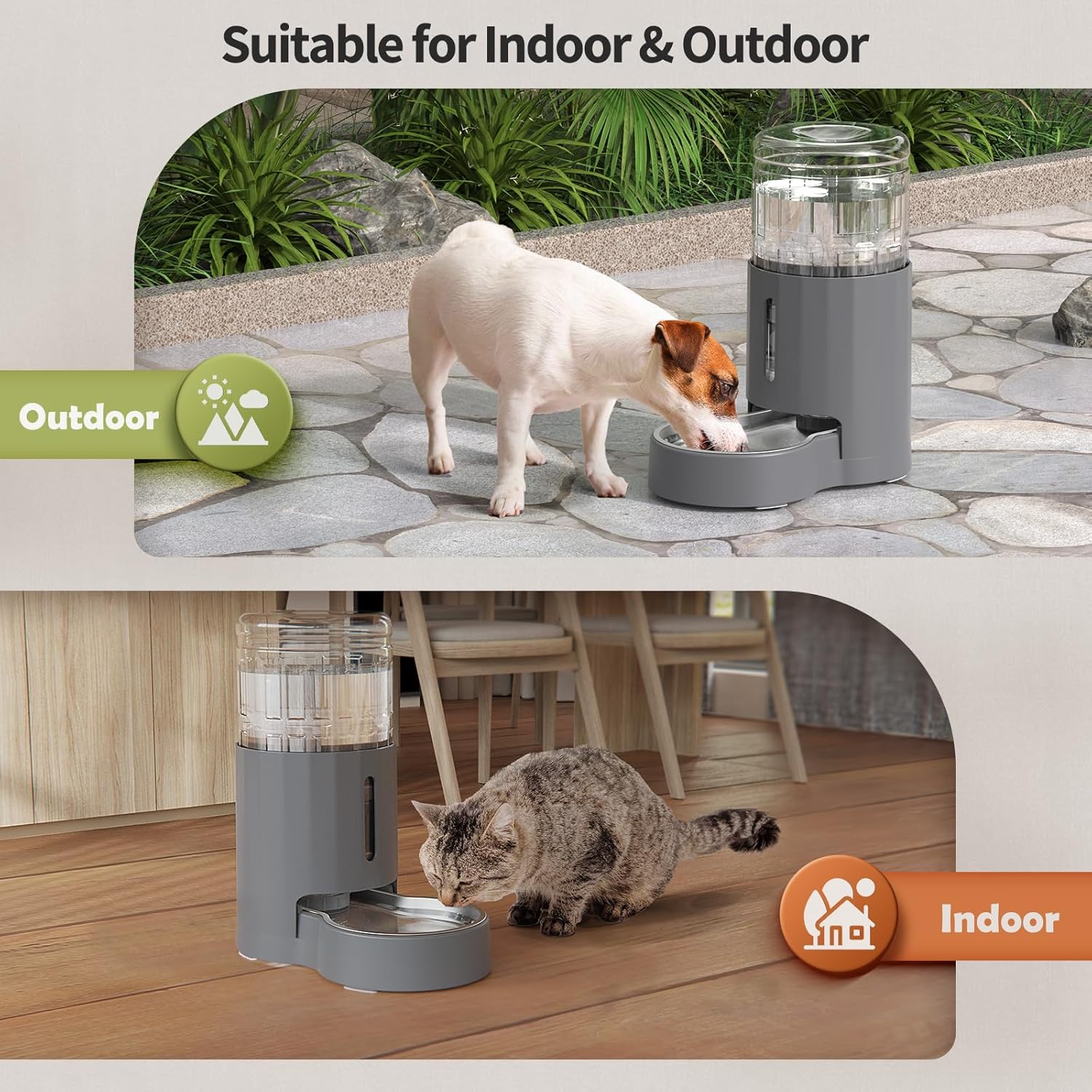Revolutionary Automatic Cat Water Dispenser with Stainless Steel Bowl – Keep Your Pets Hydrated with Large 4L Capacity!