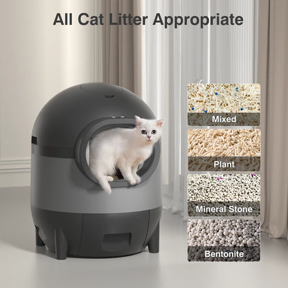 Revolutionize Your Cat Care with Our Smart Self-Cleaning Litter Box - Control It from Your Phone! Perfect for Multi-Cat Homes!