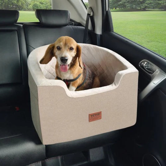 Elevate Your Dog's Travel Experience with the VEVOR Dog Booster Car Seat - Perfect for Pups Up to 55 lbs!