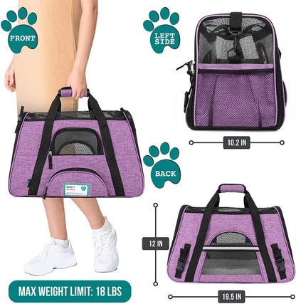 Travel in Comfort and Style: Airline Approved Pet Carrier for Cats & Small Dogs - Perfect for Your Adventures! 🐾✈️