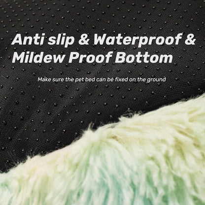 Wrap Your Pet in Luxury! 🐾✨ Enjoy the Snuggly Comfort of Our Anti-Anxiety Plush Faux Fur Pet Bed - Perfect for Dogs & Cats! Available in 20", 24", & 27" (27" in Elegant White) 🌟