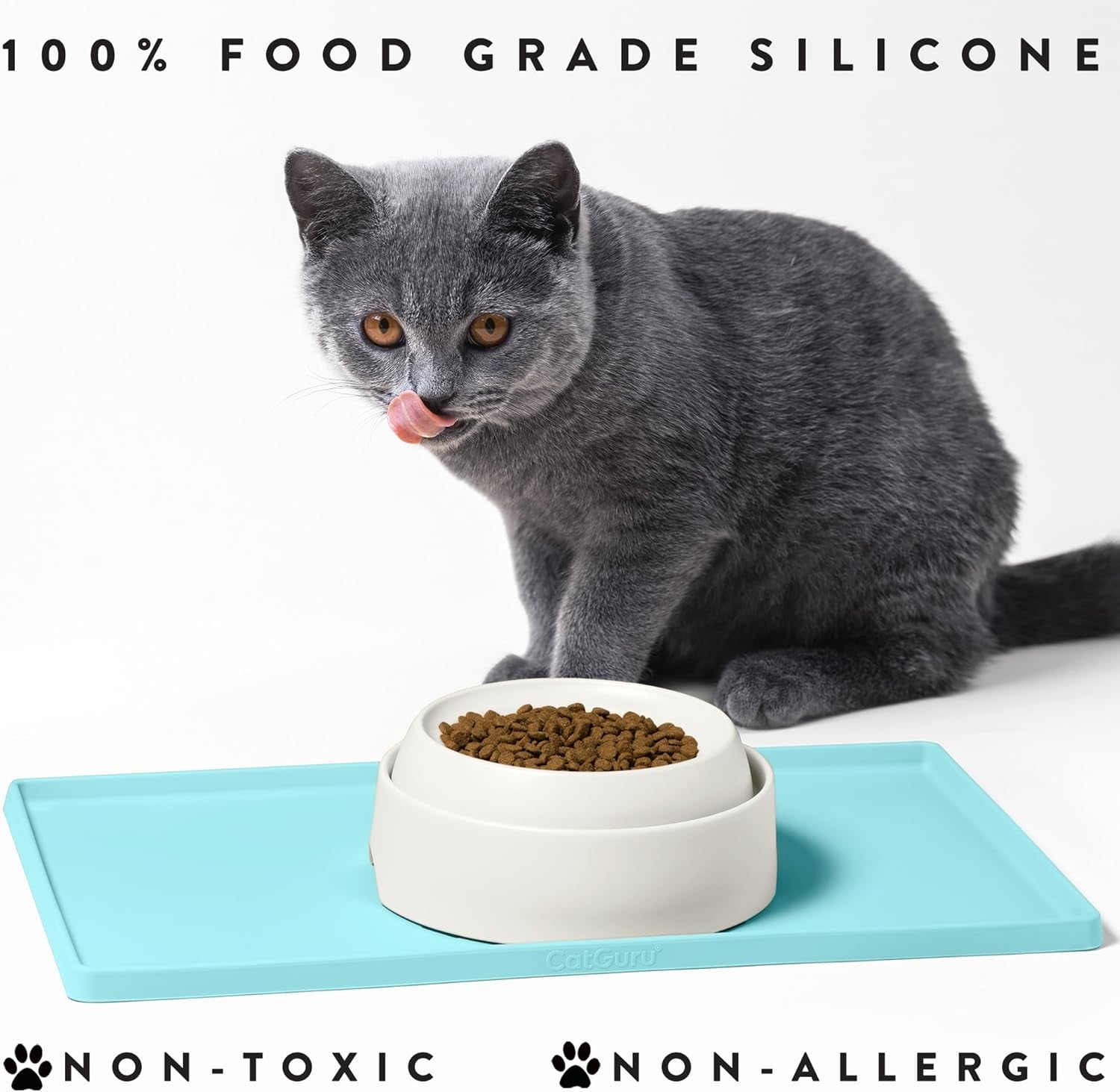 Say Goodbye to Mealtime Mess with Our Colorful, Non-Slip Cat Food Mat – Waterproof & Easy to Clean! 🌈🐾