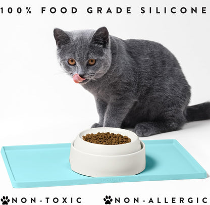 Say Goodbye to Mealtime Mess with Our Colorful, Non-Slip Cat Food Mat – Waterproof & Easy to Clean! 🌈🐾
