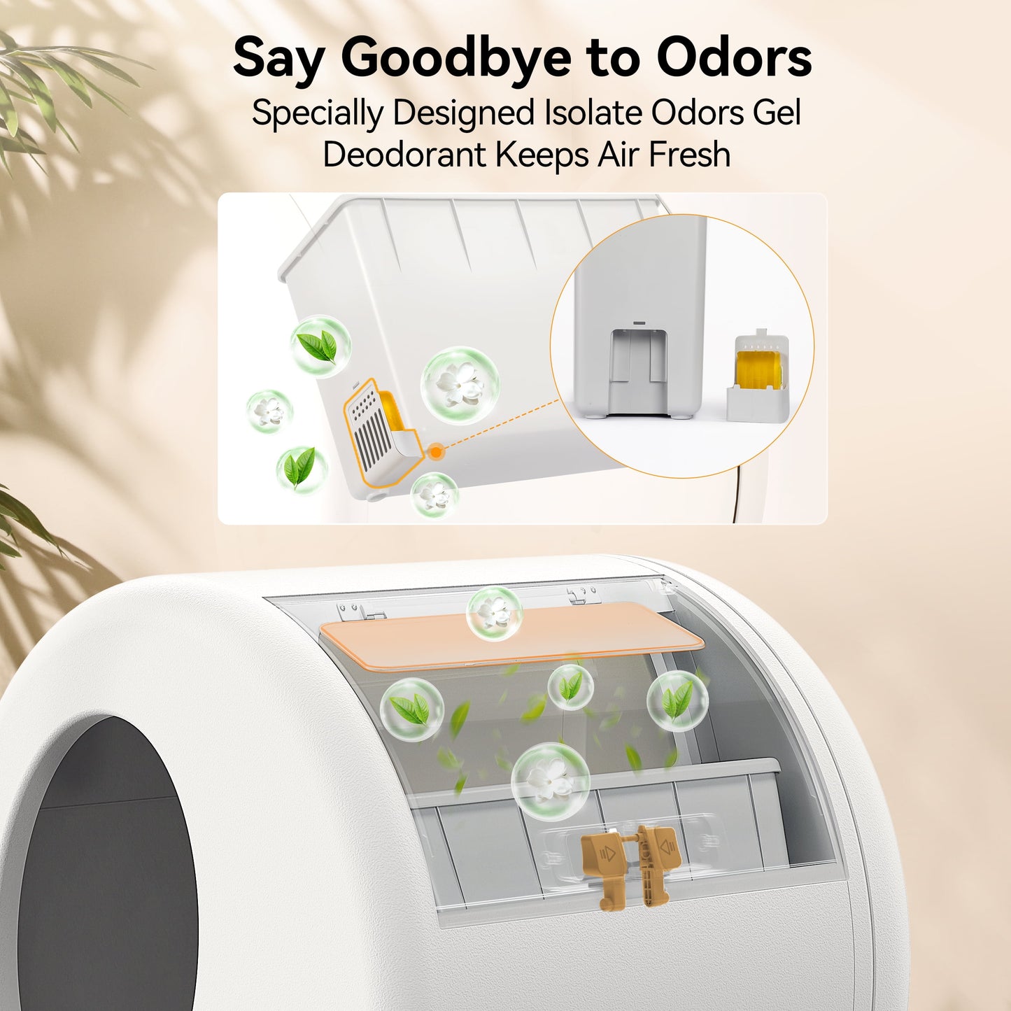 Revolutionary Self-Cleaning Cat Litter Box with APP Control, Advanced Safety Sensors, Odor Isolation & Real-Time Health Monitoring