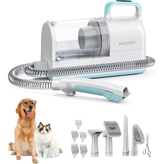 Transform Your Pet Grooming Routine with the HiCOZY Dog Grooming Kit - The Ultimate Hair Vacuum Solution!